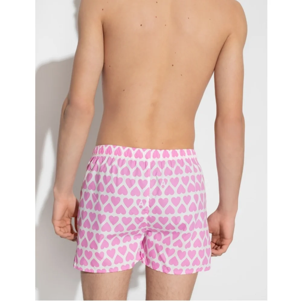 AMI -ALEXANDRE MATTIUSSI PARIS Hearts  Print Boxer Shorts,New With Tag